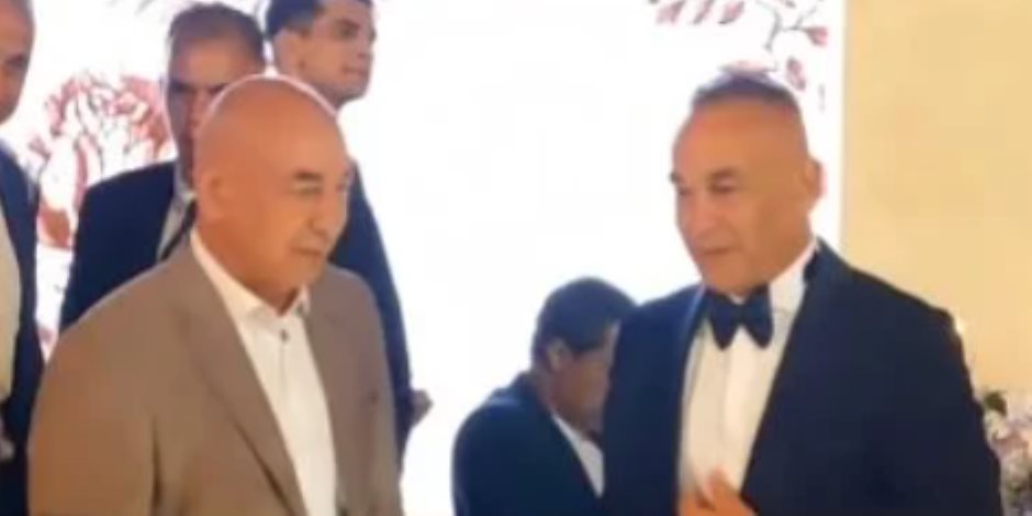 نجوم الرياضة والفن يشاركون في حفل زفاف ابنة إبراهيم حسن