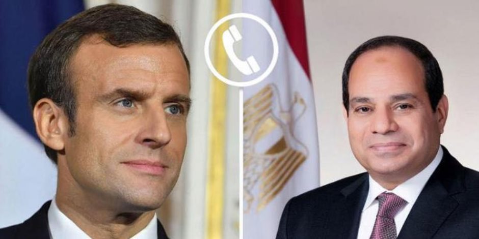 الرئيس السيسي وماكرون يؤكدان ضرورة تسوية مختلف النزاعات عبر الوسائل السلمية