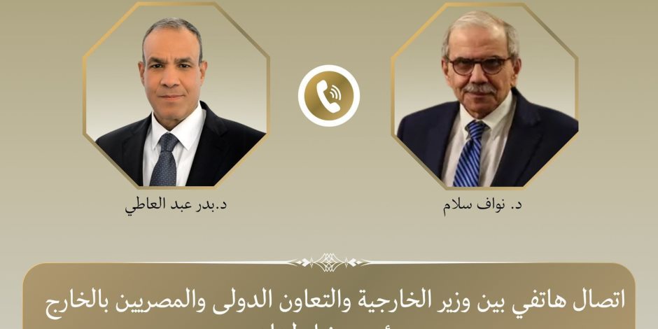 وزير الخارجية يبحث مع رئيس الوزراء اللبناني تطورات الأوضاع في لبنان