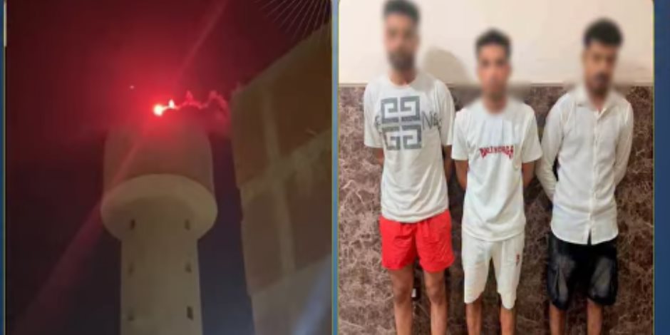 ضبط 3 أشخاص لإشعال ألعاب نارية أعلى محطة مياه بالقليوبية