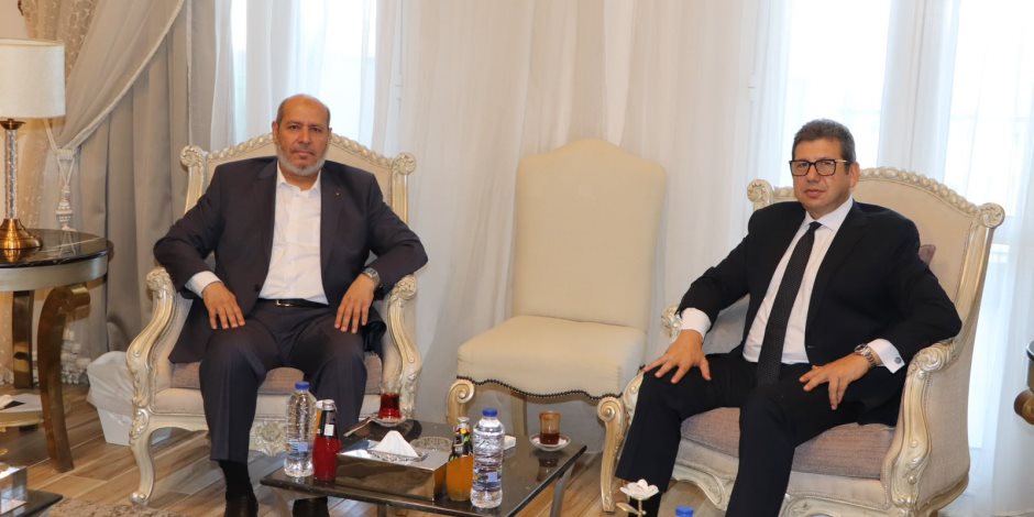 رئيس المخابرات العامة يستقبل وفد حركة حماس بقيادة خليل الحية