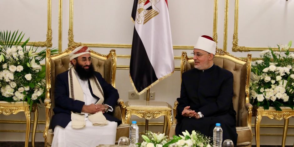 مفتي الجمهورية يلتقي وزير الأوقاف والإرشاد الديني اليمني لبحث آفاق التعاون المشترك