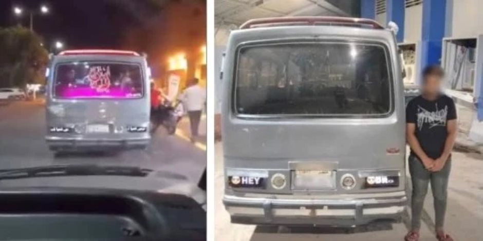 بعد تداول فيديو الواقعة.. ضبط سائق ميكروباص صاحب اللافتات المسيئة بإمبابة