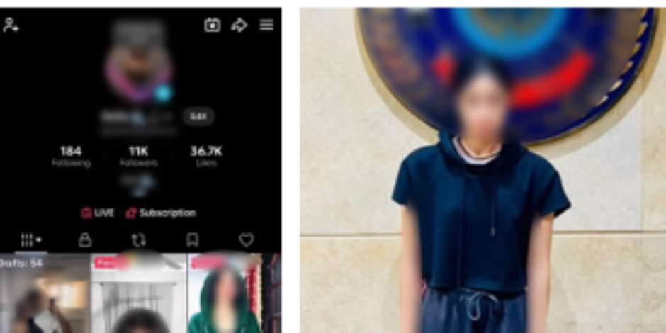 ضبط صانعة محتوى بالجيزة لنشرها مقاطع فيديو بملابس خادشة للحياء