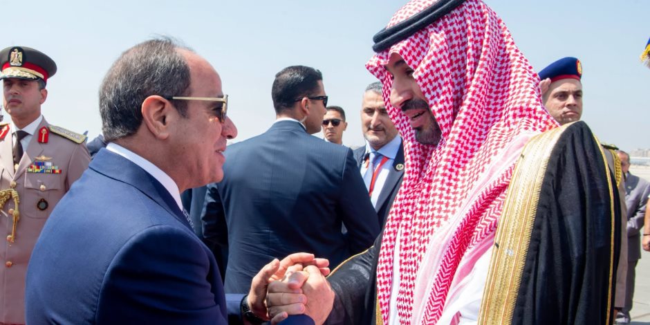 الرئيس السيسي يستقبل ولي العهد الأمير محمد بن سلمان واتفاق على تنسيق كامل لحماية أمن الخليج والممرات البحرية