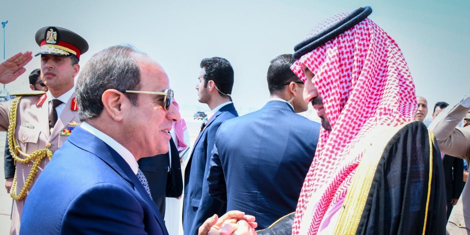 الرئيس السيسى يودع الأمير محمد بن سلمان فى ختام زيارته للقاهرة