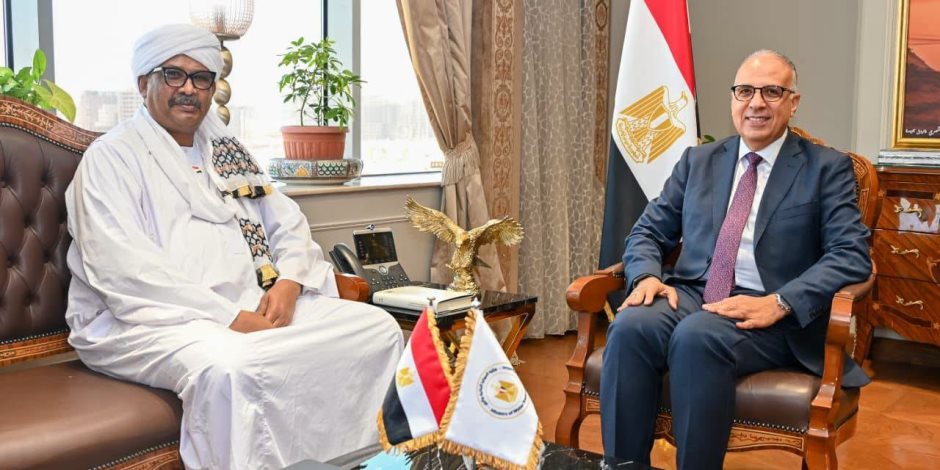 وزير الرى يستقبل وزير الزراعة والري السوداني لبحث تعزيز الشراكة المائية والتنموية
