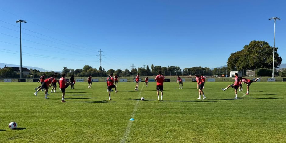 منتخب الناشئين يختتم تحضيراته لمواجهة كوريا الجنوبية في بطولة الصداقة بسويسرا