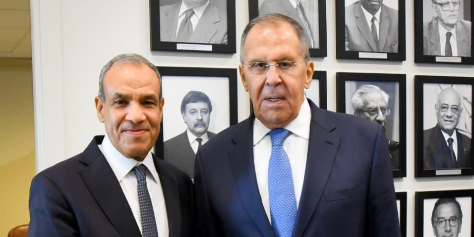 وزير الخارجية بدر عبد العاطي يلتقى بنظيره الروسى سيرجي لافروف