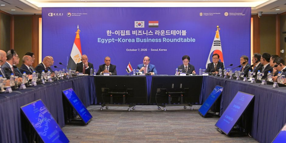 الرئيس السيسى يؤكد وجود إرادة سياسية قوية لتعزيز التعاون مع جمهورية كوريا
