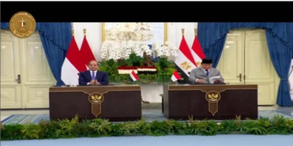 الرئيس السيسى ونظيره الإندونيسى يشهدان مراسم التوقيع على عدد من مذكرات التفاهم