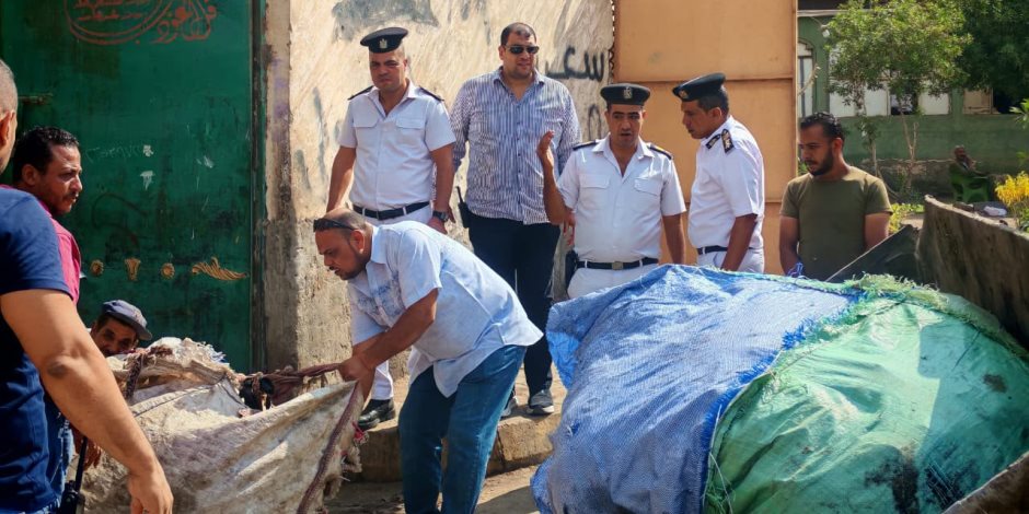 محافظة الجيزة تنفذ حملات مكبرة على مخازن الفرز والخردة بأوسيم والطالبية
