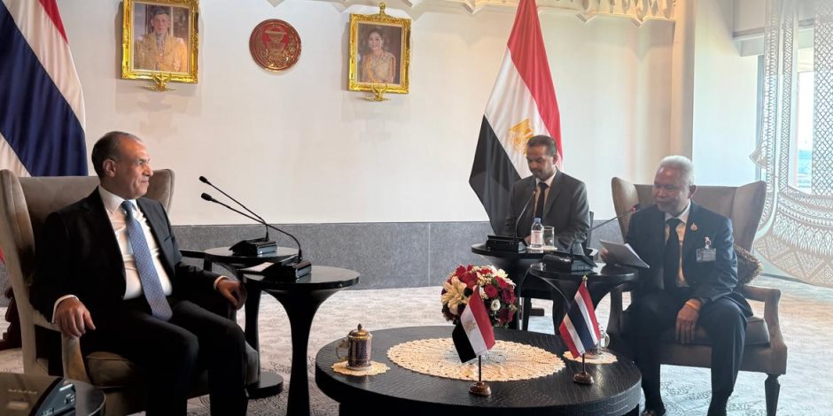وزير الخارجية يلتقي رئيس مجلس النواب ورئيس الجمعية الوطنية التايلاندية
