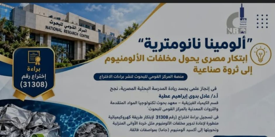 ابتكار مصري يحوّل خردة الألومنيوم إلى ثروة صناعية ويدعم الاقتصاد الدائري