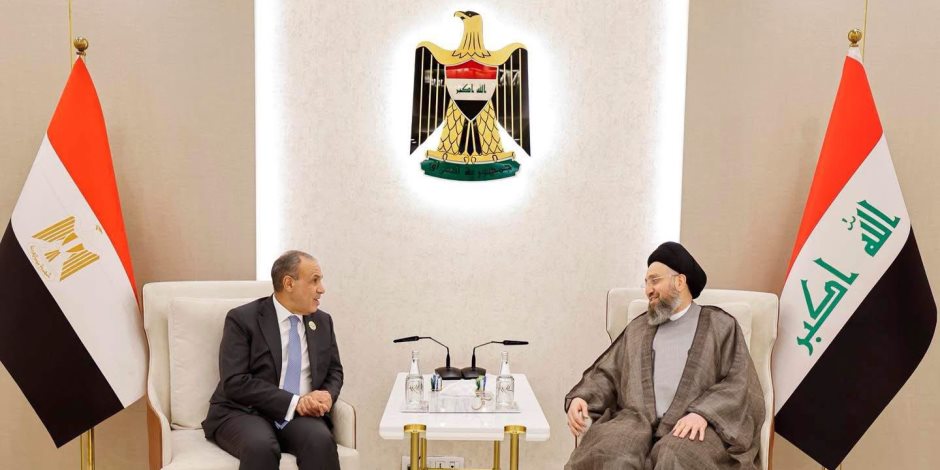 وزير الخارجية خلال لقائه رئيس تيار الحكمة الوطني: نتطلع إلى زيارة رئيس الوزراء العراقي للقاهرة في 23 نوفمبر