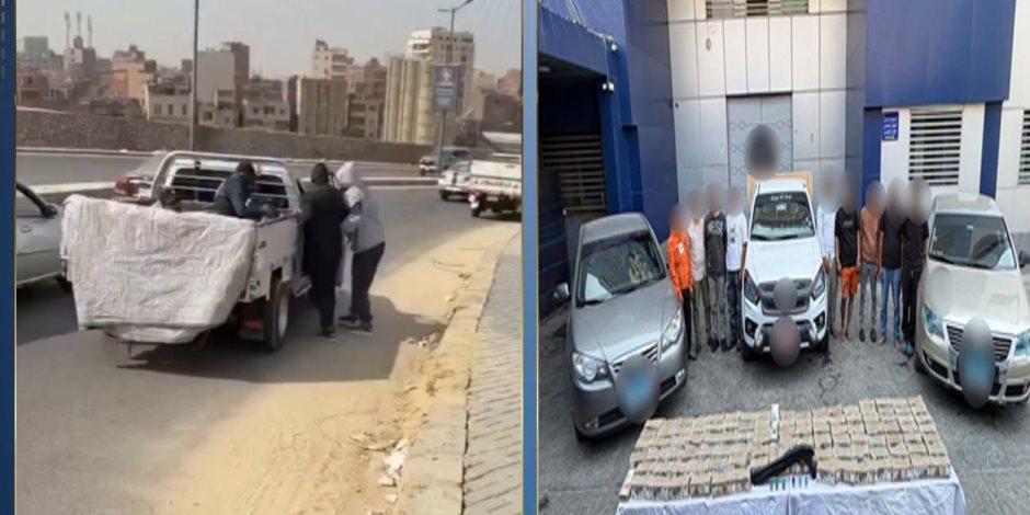 الداخلية تعلن ضبط المتهمين بسرقة مبلغ مالي من أحد الأشخاص باستخدام سلاح ناري وسيارة ربع نقل بالمقطم 