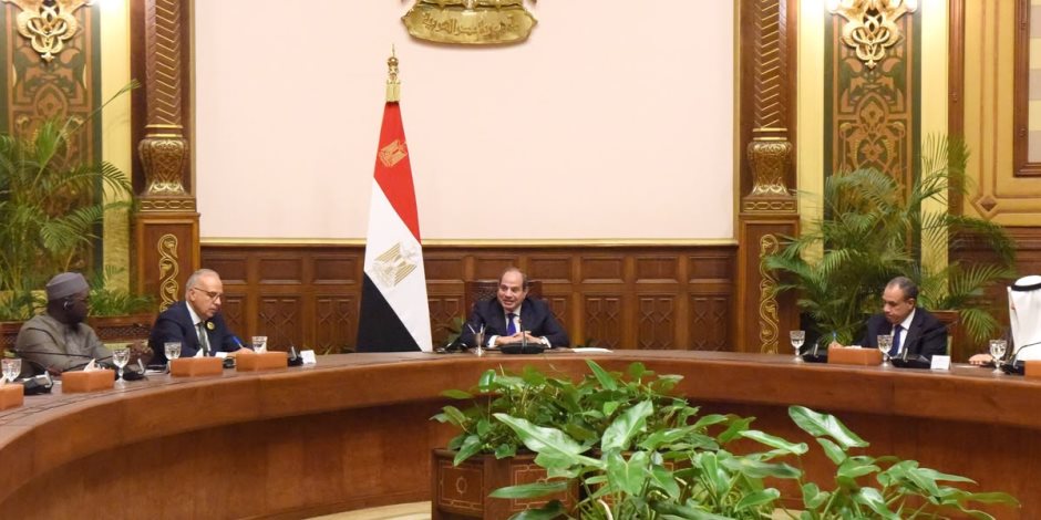 فخامة الرئيس السيسى: المياه حق حصرى للجميع ولا يمكن استغلالها لأغراض سياسية