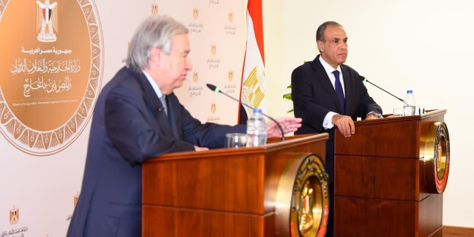 الأمين العام للأمم المتحدة يؤكد أهمية دور مصر باعتبارها حجر الزاوية للاستقرار في الشرق الأوسط 
