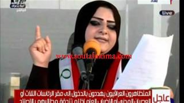 بالفيديو.. المتظاهرون العراقيون يهددون باقتحام مقر الرئاسة بالفيديو.. المتظاهرون العراقيون يهددون باقتحام مقر الرئاسة