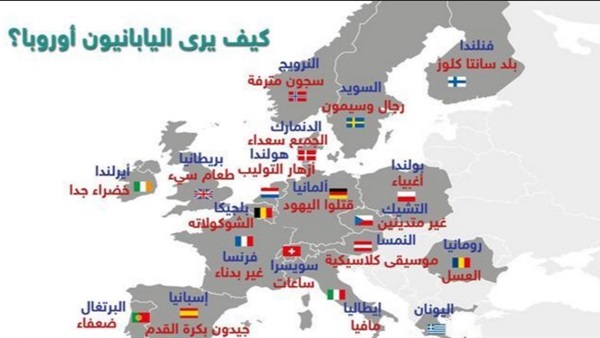 كيف يرى اليابانيون دول أوروبا؟