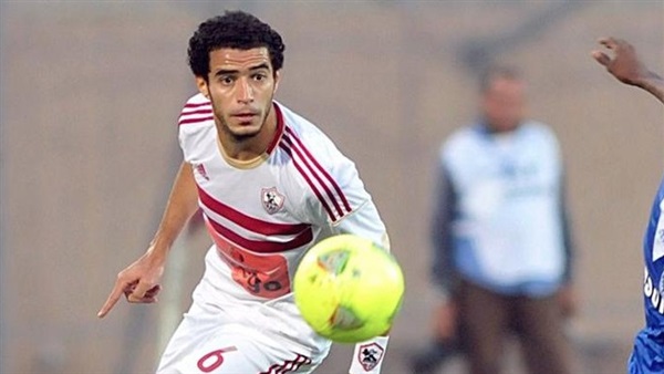 عمر جابر فى تدريبات الزمالك قبل مواجهة الاتحاد