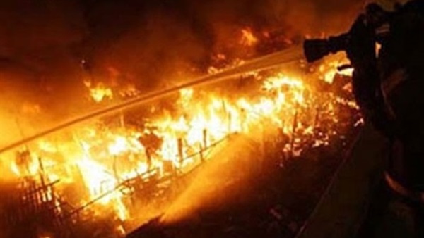 نشوب حريق بـ12 منزل في محافظة سوهاج نشوب حريق بـ12 منزل في محافظة سوهاج