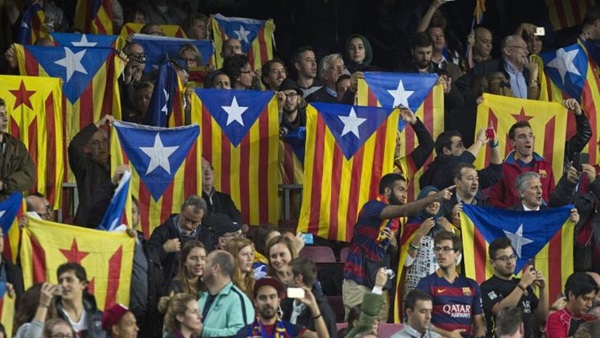 برشلونة يعترض على منع جمهوره حمل أعلام "كتالونيا" بنهائي الكأس