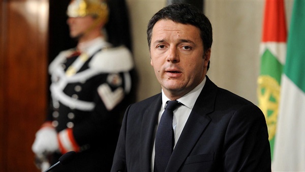 رئيس وزراء إيطاليا يدشن حملة لاستفتاء حول تعديل دستوري
