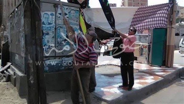 بالصور.. حملة لرفع إعلانات مراكز الدروس الخصوصية بالمحلة بالصور.. حملة لرفع إعلانات مراكز الدروس الخصوصية بالمحلة