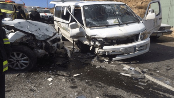 مصرع وإصابة 9 أشخاص أثر حادث تصادم بطريق «بلبيس-القاهرة»