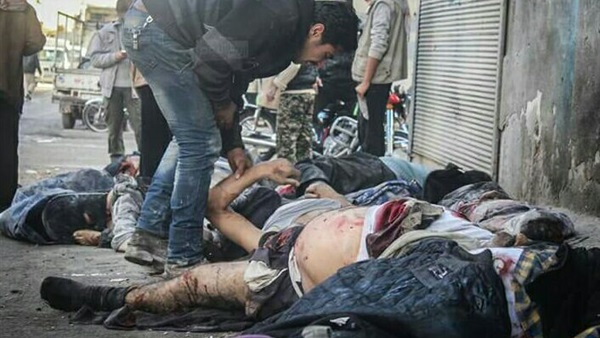 مقتل وإصابة 58 شخصا في قصف جوى  على إدلب السورية