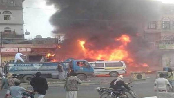 حريق هائل في جامعة حلوان