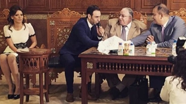 بالصورة أول ظهور لأحمد شامي وزوجته بعد عقد قرانهما