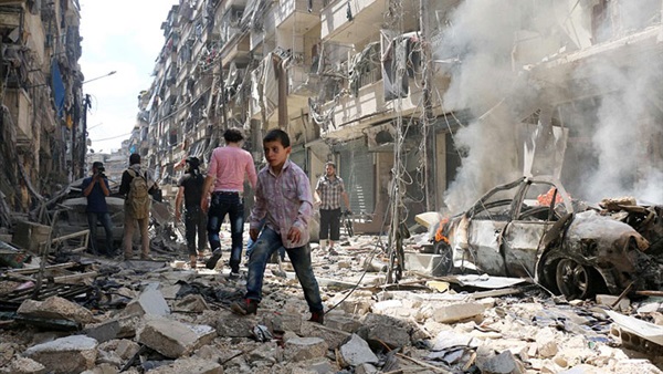 32 قتيلا حصيلة غارات قوات النظام السوري على حلب 32 قتيلا حصيلة غارات قوات النظام السوري على حلب