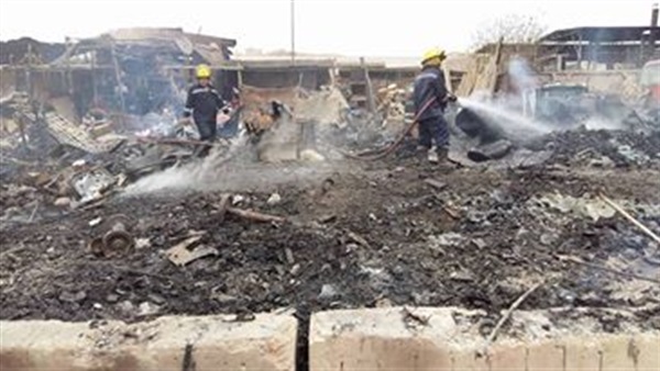 50 صورة ترصد حريق «سوق الجمعة»