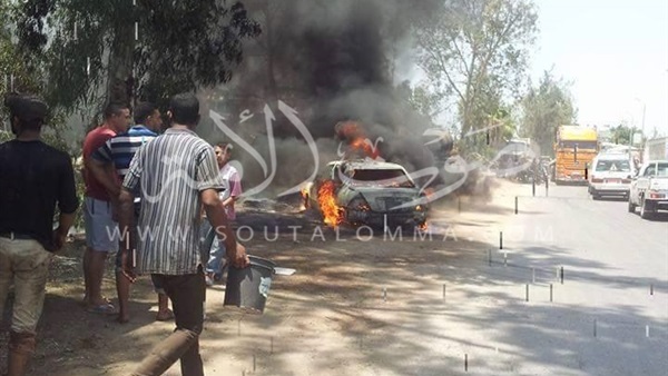 بالفيديو والصور.. تفحم سيارة ملاكي بمحطة وقود في كفر الشيخ بالفيديو والصور.. تفحم سيارة ملاكي بمحطة وقود في كفر الشيخ