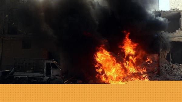 مقتل 15 شخصًا في هجوم للنظام بالبراميل المتفجرة على حلب مقتل 15 شخصًا في هجوم للنظام بالبراميل المتفجرة على حلب