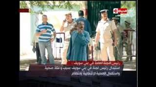 بالفيديو.. رئيس اللجنة العامة ببني سويف: لا تجاوزات داخل اللجان بالفيديو.. رئيس اللجنة العامة ببني سويف: لا تجاوزات داخل اللجان
