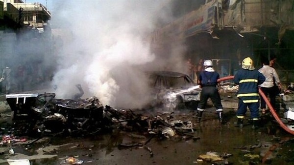 قتلي وجرحي في انفجار بمنطقة الكرادة داخل وسط بغداد قتلي وجرحي في انفجار بمنطقة الكرادة داخل وسط بغداد