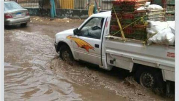 بالصور.. انقطاع الكهرباء عن مدينة المنصورة نتيجة الأمطار 