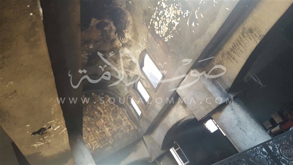 أول صور لكنيسة الملاك ميخائيل بعد حرقها بالكامل أول صور لكنيسة الملاك ميخائيل بعد حرقها بالكامل