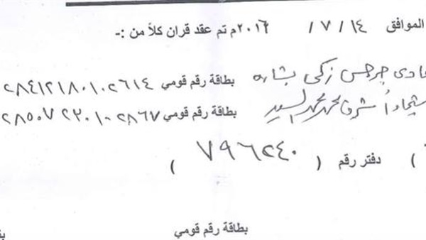 «منظمة حقوقية» تزعم تزوير شاب مسيحى عقد زواج من فتاة مسلمة