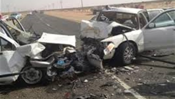 إصابة 9 أشخاص فى حادث علي الطريق الصحراوي بالمنيا