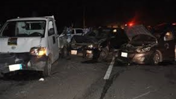 مصرع وإصابة 5 أشخاص في حادث سير بالسويس مصرع وإصابة 5 أشخاص في حادث سير بالسويس