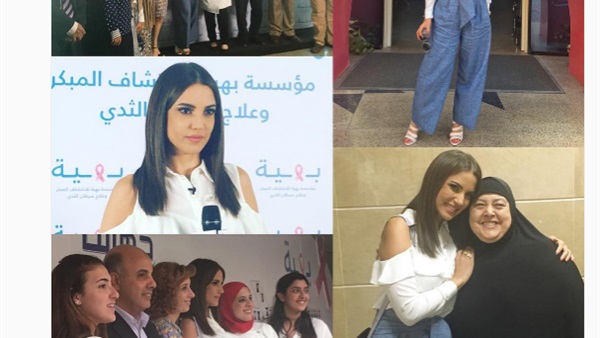 بالصور.. «درة» تدعم مرضى سرطان الثدى بالصور.. «درة» تدعم مرضى سرطان الثدى