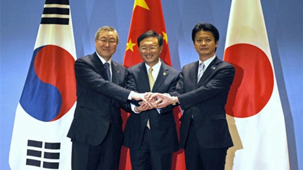 اجتماع ثلاثي بين اليابان والصين وكوريا الجنوبية الأسبوع المقبل