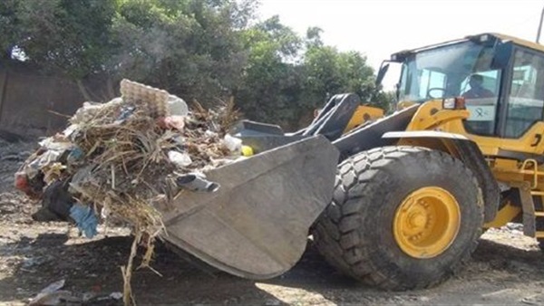 رفع 610 طن قمامة ومخلفات هدم وتسوية 27 كيلو متر بالمنوفية