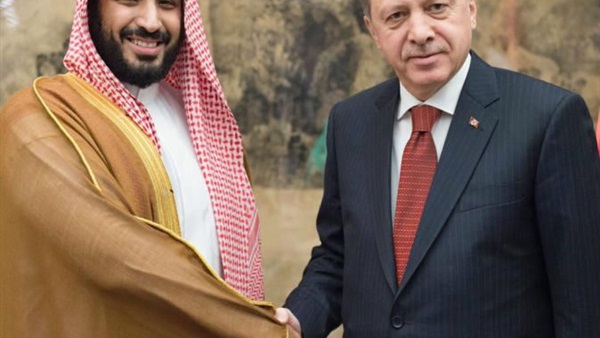 أردوغان يبحث مع ولي ولي العهد السعودي تعزيز التعاون الثنائي