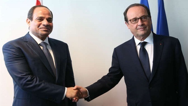 أولاند يؤكد للسيسى دعم فرنسا لإجراءات مصر الاقتصادية