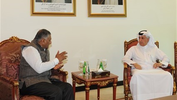وزير الدولة للشؤون الخارجية القطري يلتقي نظيره الهندي